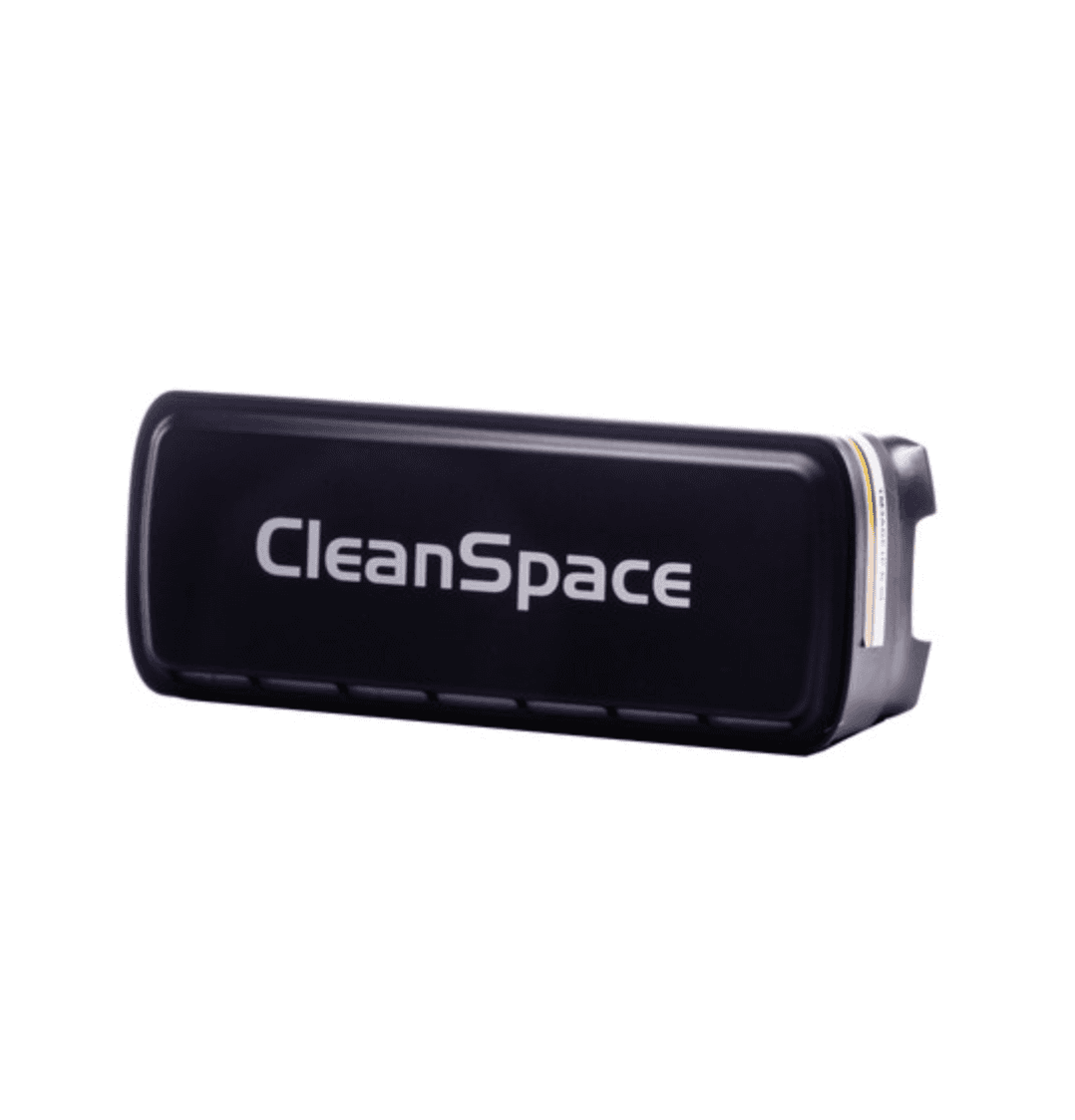 CleanSpace ULTRA rechargeable battery pack, essential component of the Cleanspace Respirator Kit for continuous powered air supply.