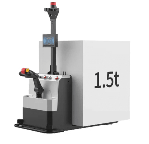 ATEAGO L0 Self-Driving Autonomous Forklift robot with 1.5-ton load capacity, designed for industrial warehouse automation and pallet transport.