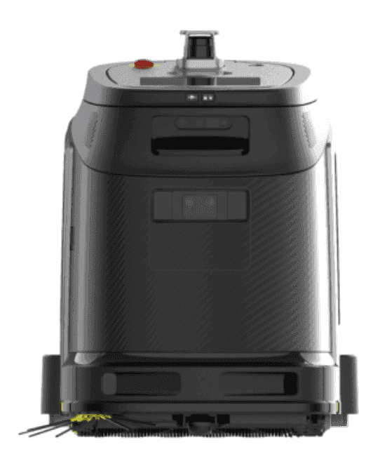 Front view of Phantas 4-in-1 CleaningBot - AI Floor Robot. Designed for efficient commercial cleaning with advanced navigation sensors.