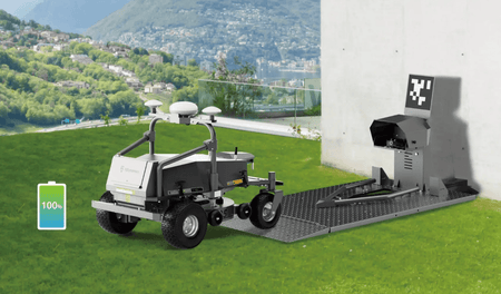 Autonomous turf maintenance robot on large property