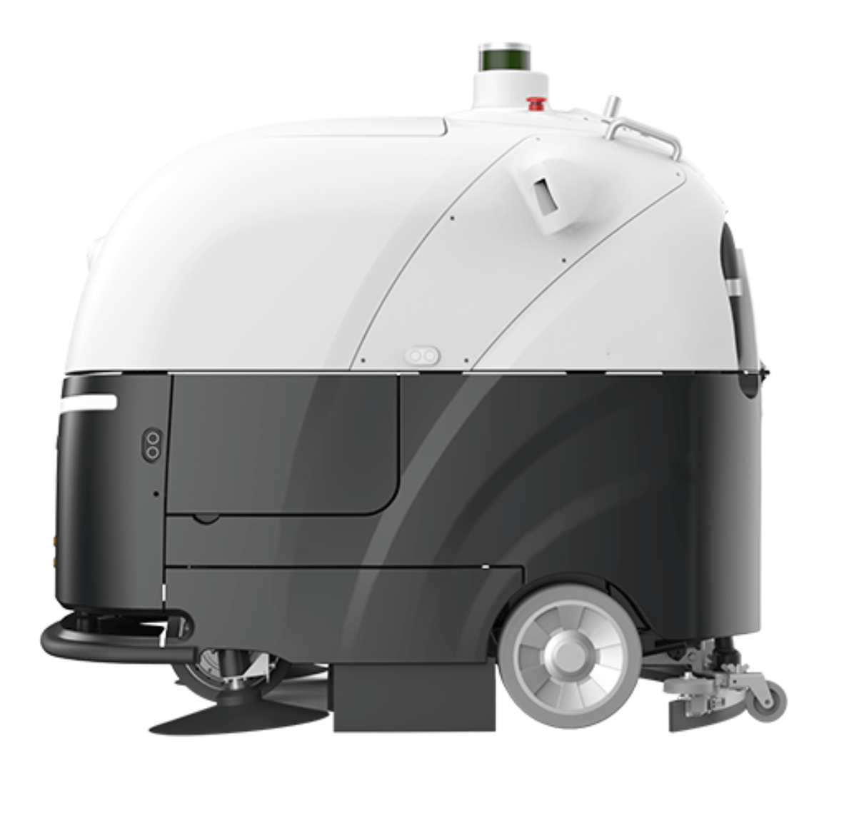 Industrial cleaning robot with high capacity