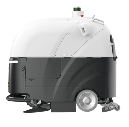 Industrial cleaning robot with high capacity