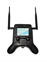 Neptune 8: Water Rescue Drone - Safety & Speed remote controller featuring GPS map display and dual antennas for precise navigation.