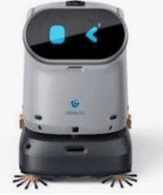 Kleenbot C40 commercial cleaning robot with dual front brushes and LED display, ideal for small to medium indoor areas.