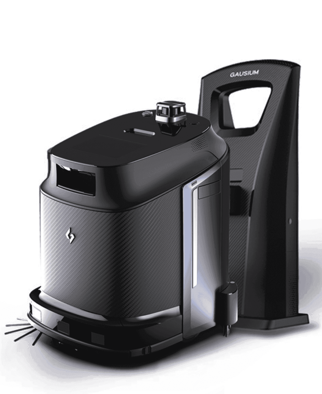 Phantas 4-in-1 CleaningBot - AI Floor Robot paired with docking station. Smart commercial cleaning robot for automated vacuuming and mopping.