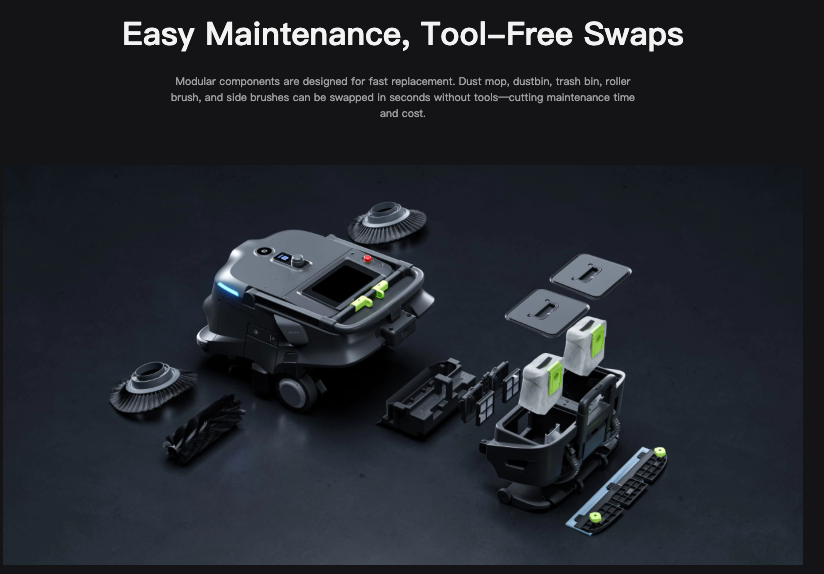 PUDU MT1 Vac: Autonomous Commercial Vacuum/Sweeper Cleaning Robot